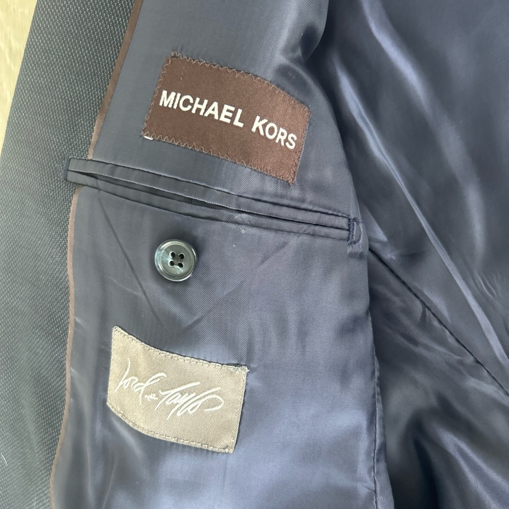 Michael Kors for Lord & Taylor Men’s Navy Suit 40R Jacket 38x30 Pants - Picture 5 of 13